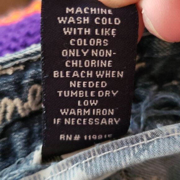 Very Nice Amethyst Distressed Jeans Sz 13 - Picture 14 of 15